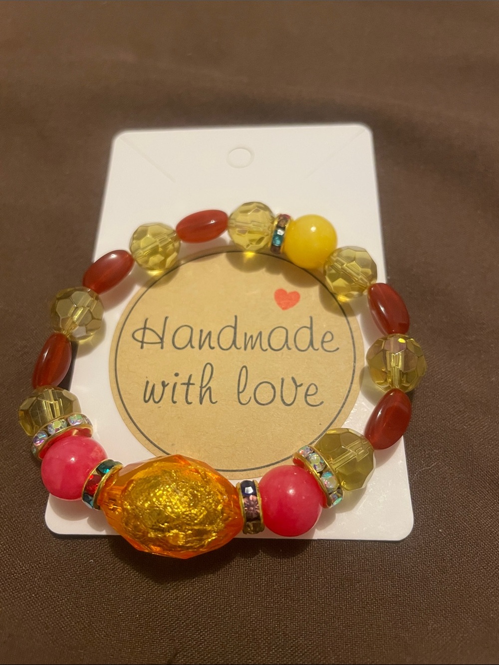 H26 - 2/$7 - Handmade Multicolor Glass Bead Fashion Bracelet